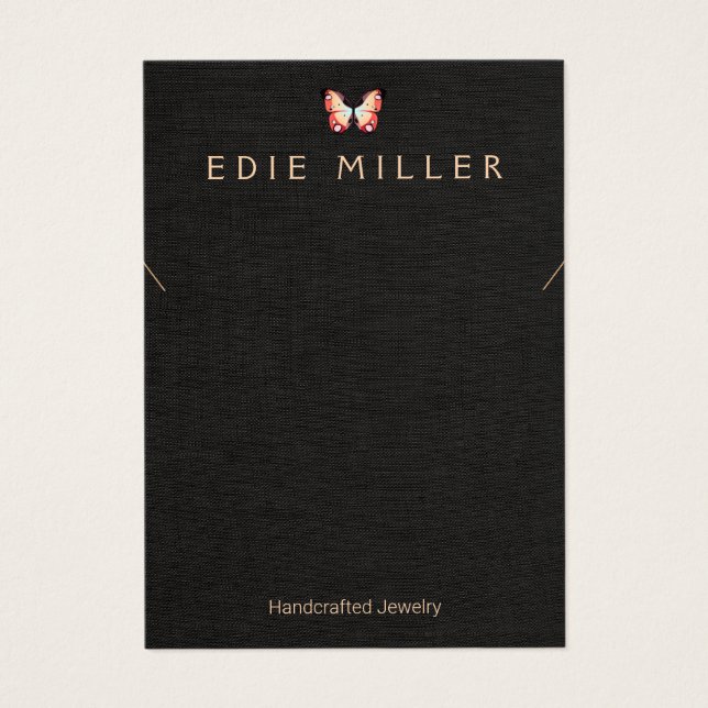 Farbenfrohe Butterfly-Netzwerkkarte (Vorderseite)