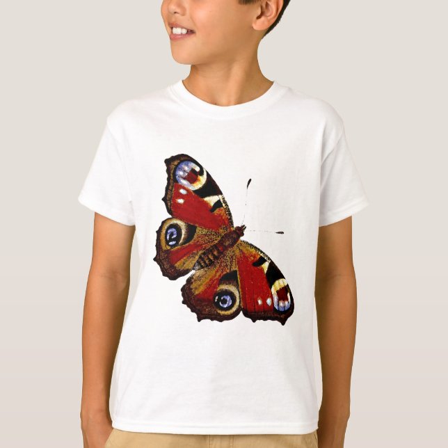 Farbenfrohe Butterfly T-Shirt (Vorderseite)
