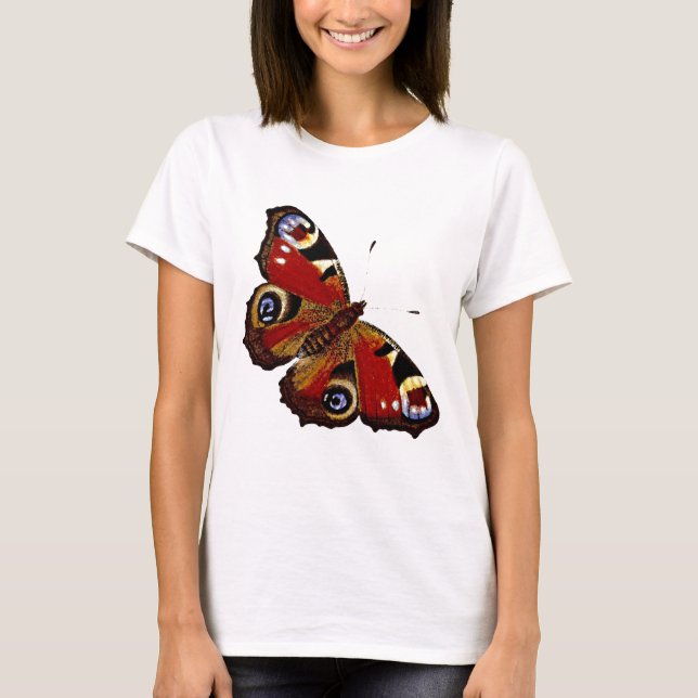 Farbenfrohe Butterfly T-Shirt (Vorderseite)