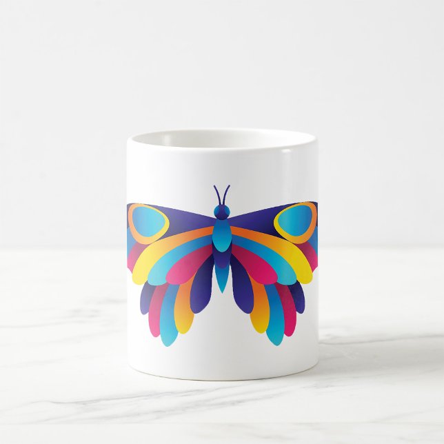 Farbenfrohe Butterfly-Tasse Kaffeetasse (Von Creator hochgeladen)