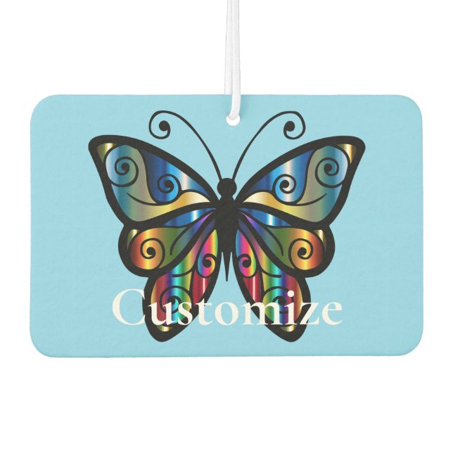 Farbenfrohe Butterfly Thunder_Cove Autolufterfrischer (Vorderseite)