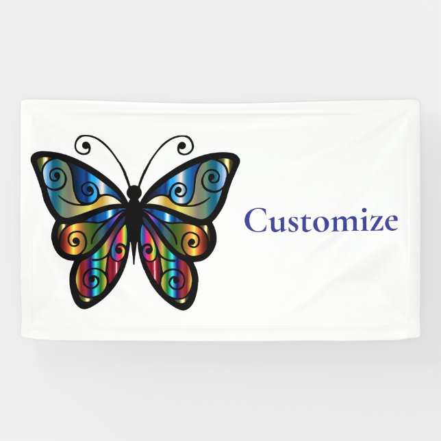 Farbenfrohe Butterfly Thunder_Cove Banner (Horizontal)