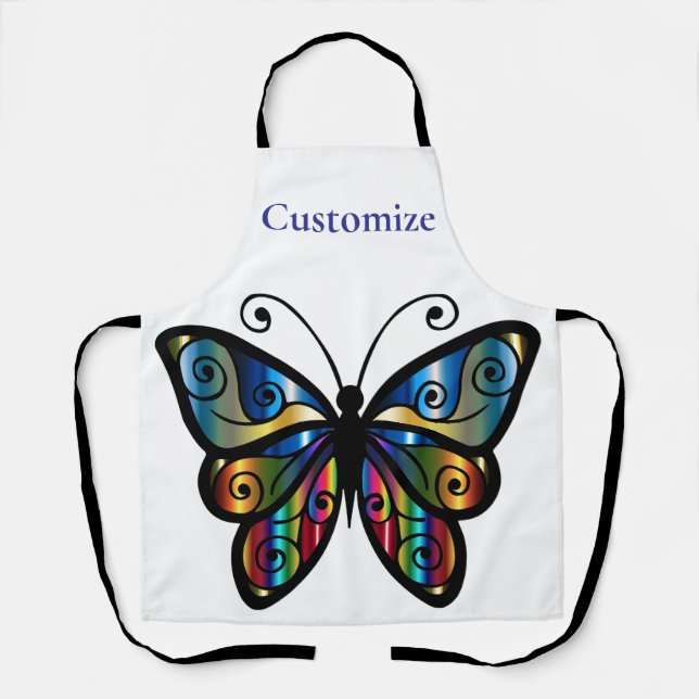 Farbenfrohe Butterfly Thunder_Cove Schürze (Vorderseite)