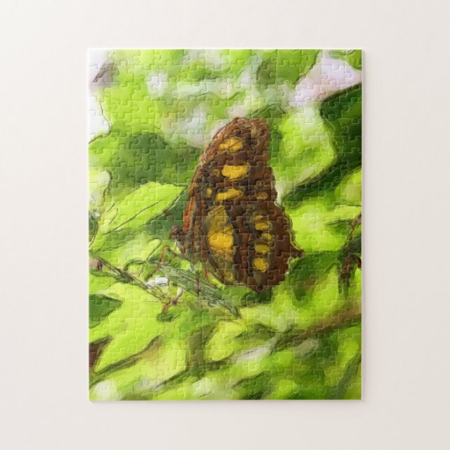 Farbenfrohe Butterfly Wasserfarben Kunst, Dichtung (Vertikal)