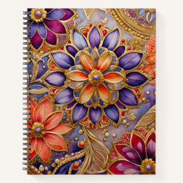 Farbenfrohe byzantinische Jewel Art Spirituosen No Notizbuch