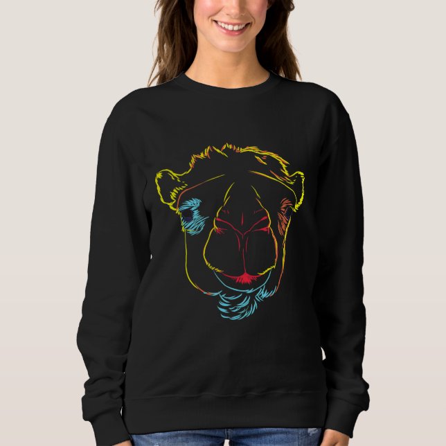 farbenfrohe Camel Sweatshirt (Vorderseite)
