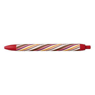 Farbenfrohe Candy Cane Streifen Weihnachten Kugelschreiber
