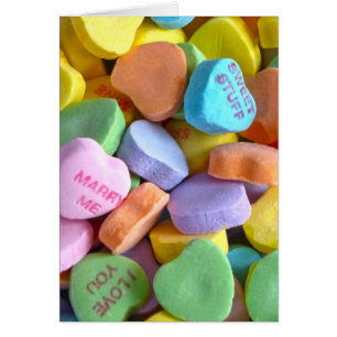 Farbenfrohe Candy Hearts