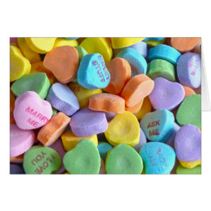 Farbenfrohe Candy Hearts