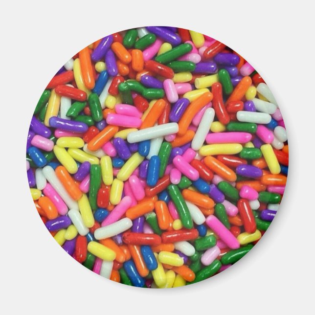 Farbenfrohe Candy Sprinkles Magnet (Vorne)
