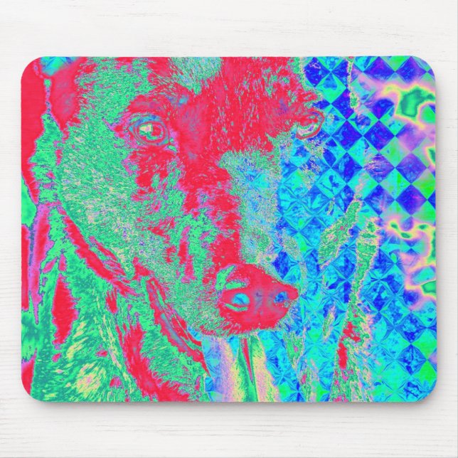 Farbenfrohe Canine Mousepad (Vorne)