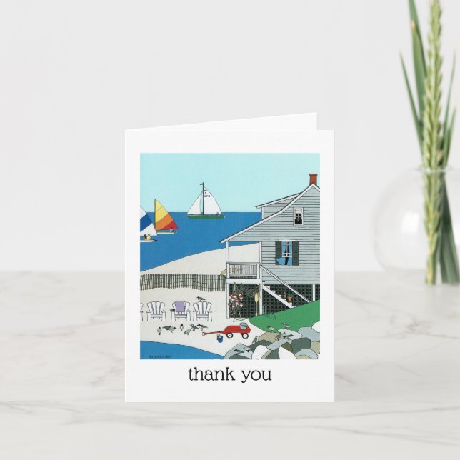 Farbenfrohe Cape Hütte Mitteilungskarten (Vorderseite)