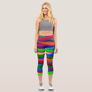 Farbenfrohe Capri Croppe 03 Yoga Pants Leggings