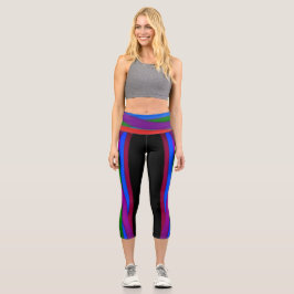 Farbenfrohe Capri Croppe 04 Yoga Pants