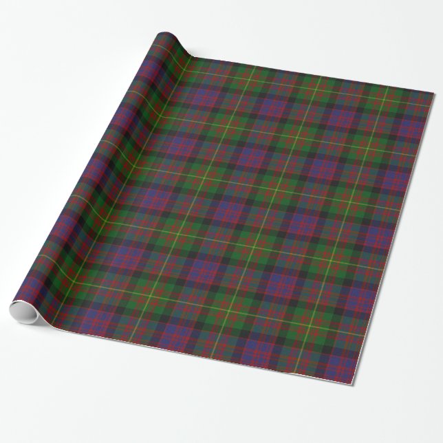 Farbenfrohe Carnegie Tartan Kariertes Wrapping Pap Geschenkpapier (Ungerollt)