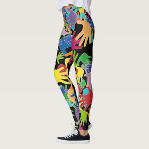 Farbenfrohe Cartoon Leggings