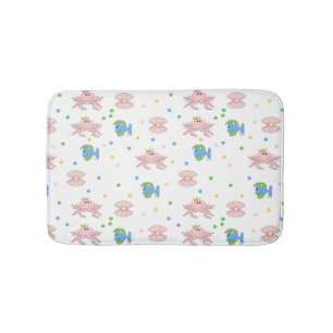 Farbenfrohe Cartoon Meereswelt Kid's Bath Mat Badematte