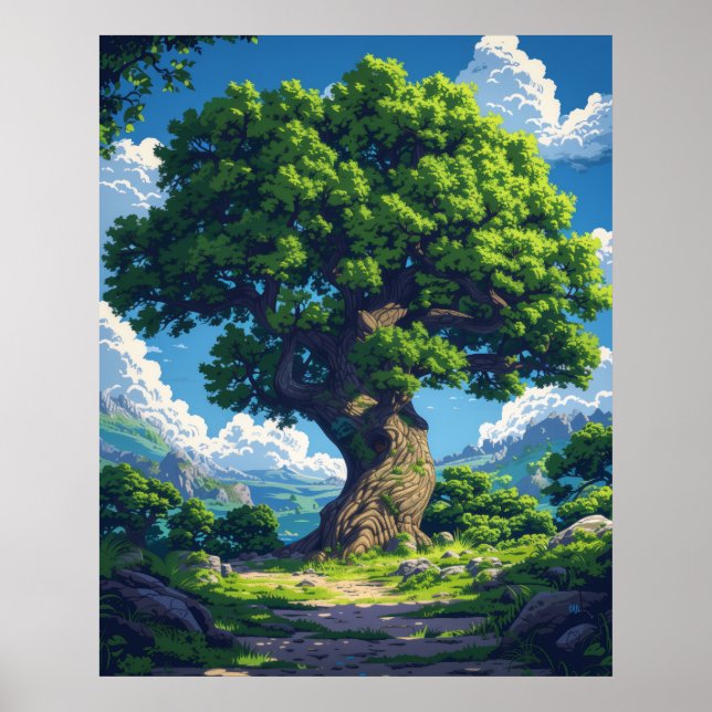 Farbenfrohe Cartoon Style Illustration Poster - Ho (Vorne)