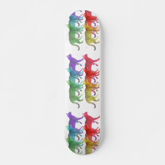 Farbenfrohe Cat Crowd Skateboard