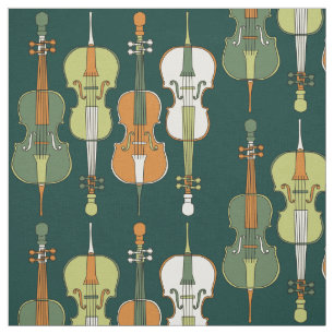 Farbenfrohe Cello Muster Stoff