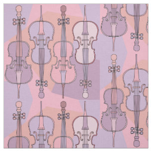 Farbenfrohe Cello Muster Stoff