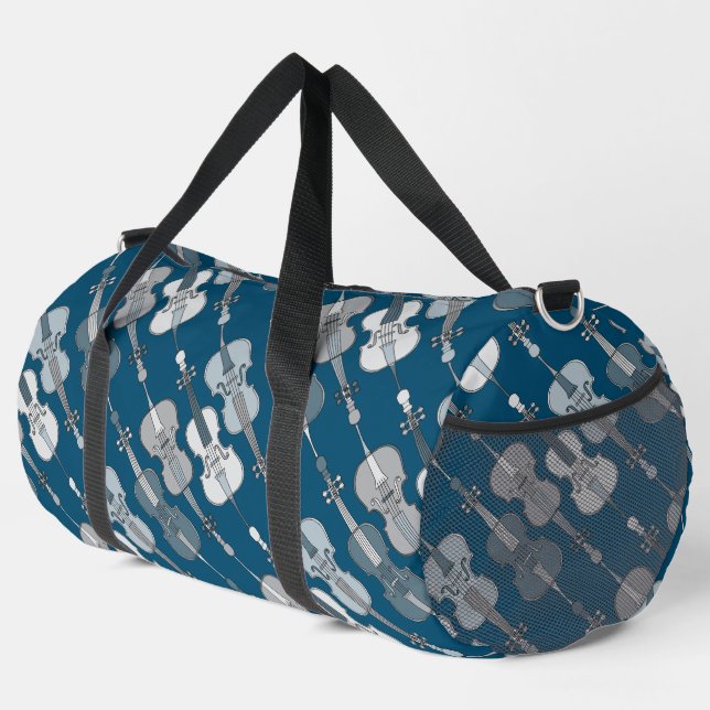 Farbenfrohe Cellos Pattern Duffle Bag (Rechte Ecke)