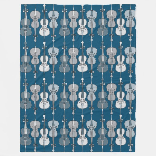 Farbenfrohe Cellos Pattern Fleecedecke (Vorderseite)