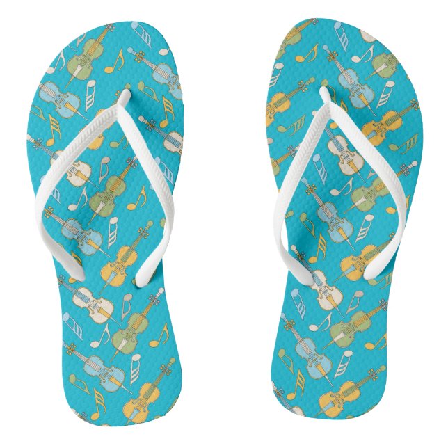 Farbenfrohe Cellos Pattern Flip Flops (Fußbett)