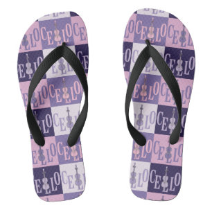 Farbenfrohe Cellos Pattern Flip Flops