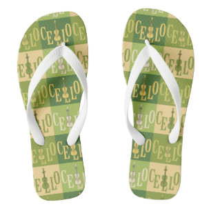 Farbenfrohe Cellos Pattern Flip Flops