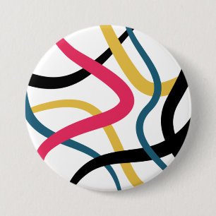 Farbenfrohe, chaotische, kühn lebendige moderne gr button