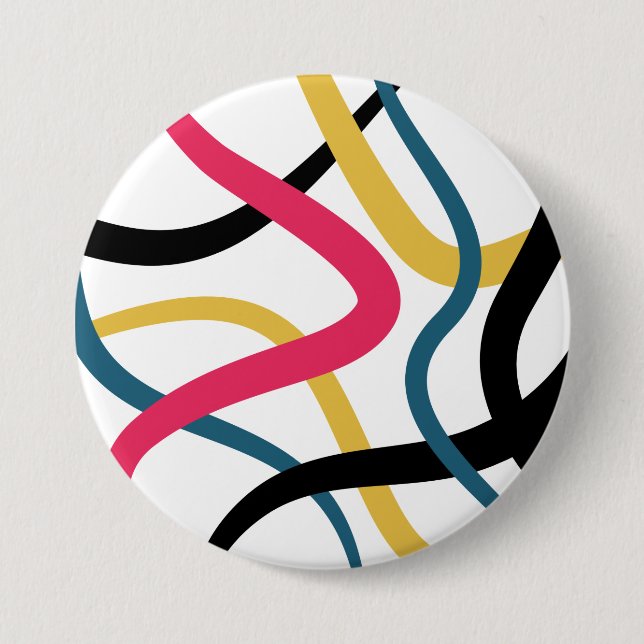 Farbenfrohe, chaotische, kühn lebendige moderne gr button (Vorderseite)