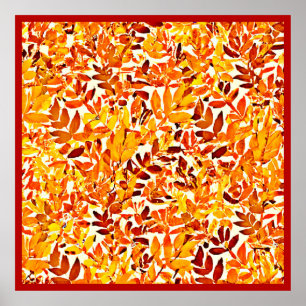 Farbenfrohe Chic Chroma Canopy Stilvolle Foliage Poster