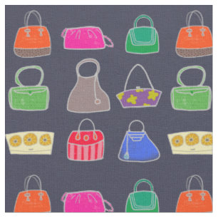 Farbenfrohe Chic Fashion Purses-Dunkler Hintergrun Stoff