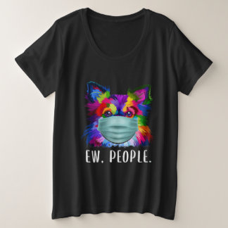 farbenfrohe Chihuahua neue Menschen Hund mit Gesic Große Größe T-Shirt