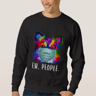 farbenfrohe Chihuahua neue Menschen Hund mit Gesic Sweatshirt