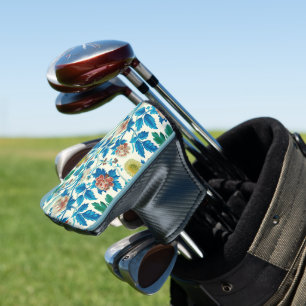 Farbenfrohe Chinoiserie Traditionelles, florales M Golf Headcover