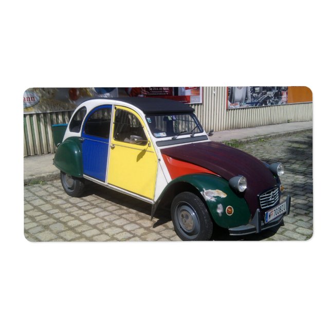 Farbenfrohe Citroen 2 CV (Vorne)