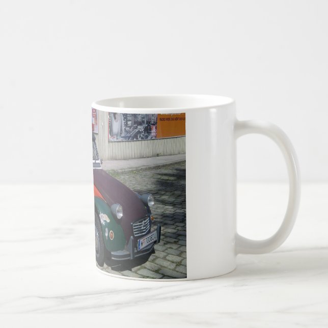 Farbenfrohe Citroen 2 CV Kaffeetasse (Rechts)