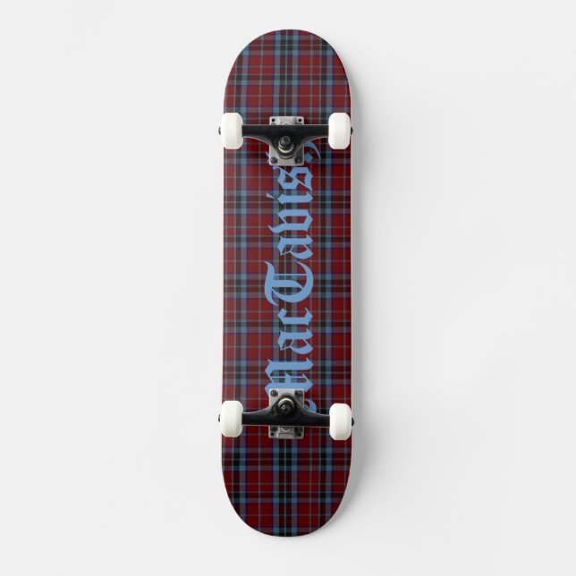Farbenfrohe Clan MacTavish Custom Skateboard (Vorderseite)
