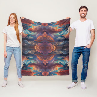 Farbenfrohe Cloud Pattern Fleece Gemütlich & stilv