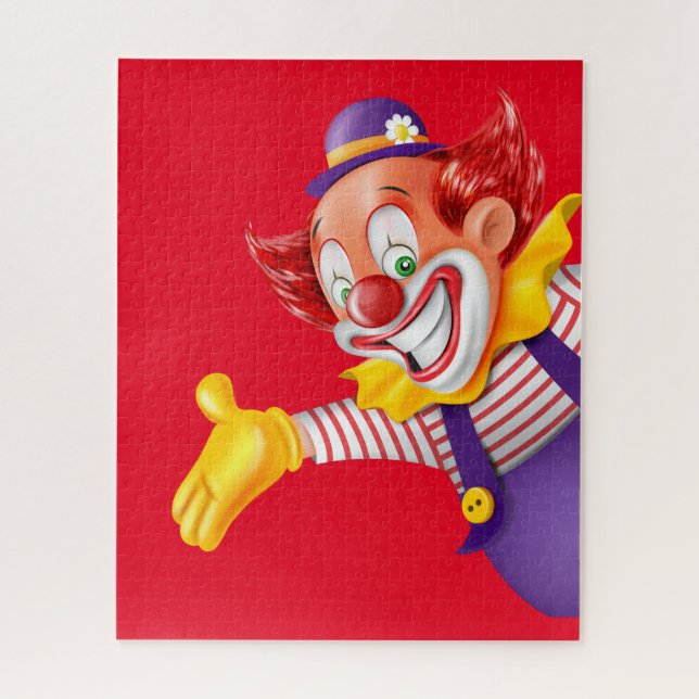 Farbenfrohe Clowngesicht (Vertikal)