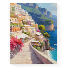 Farbenfrohe Coastal Escape Spiral Notebook