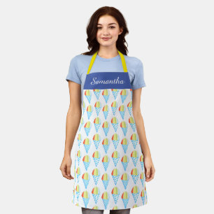 Farbenfrohe Cold Cone Dessert Schürze