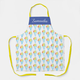 Farbenfrohe Cold Cone Dessert Schürze