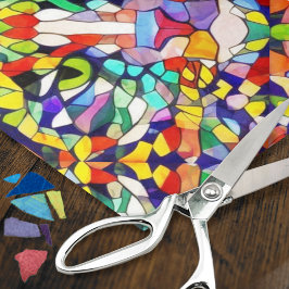 Farbenfrohe Confetti mit versteckten Katzen Augen  Seidenpapier