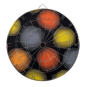 Farbenfrohe, coole, moderne, trendige Abstraktion Dartscheibe