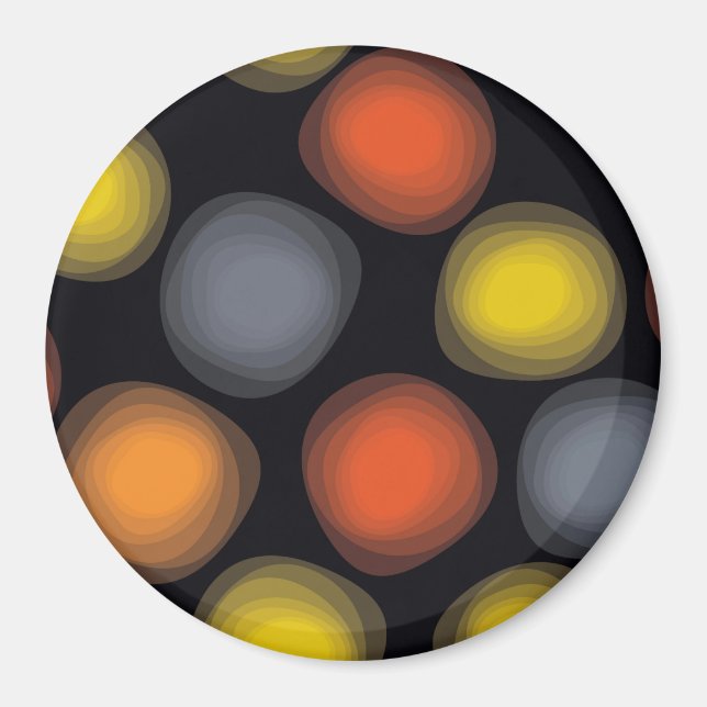 Farbenfrohe, coole, moderne, trendige Abstraktion  Magnet (Vorne)