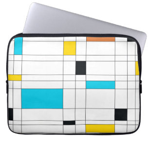 Farbenfrohe, coole, trendige, moderne Illustration Laptopschutzhülle