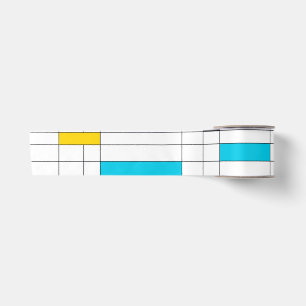 Farbenfrohe, coole, trendige, moderne Illustration Satinband
